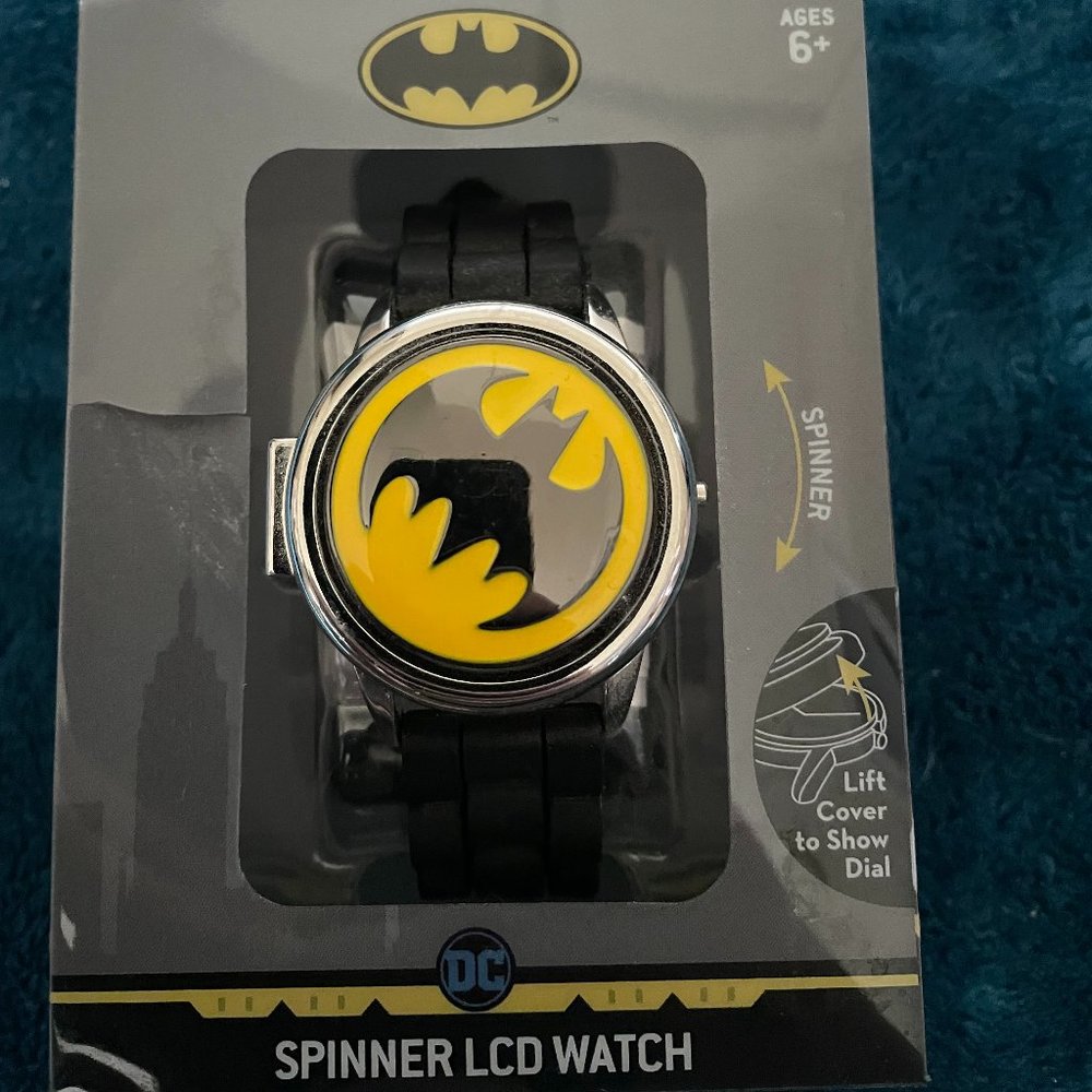Batman fidget spinner LED watch
